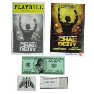 Elaborate Entrance Chad Deity Playbill 2010 Second Stage Theatre Desmin Borges